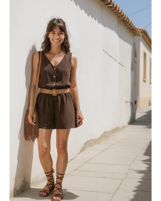 Conjunto Alejandra Chocolate